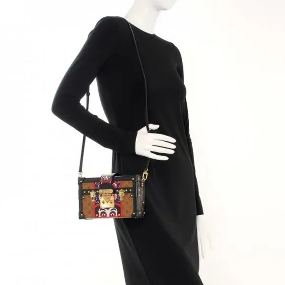 Louis Vuitton Petite Malle Kabuki Reverse Monogram Japan trunk crossbody LV bag - Picture 3 of 11